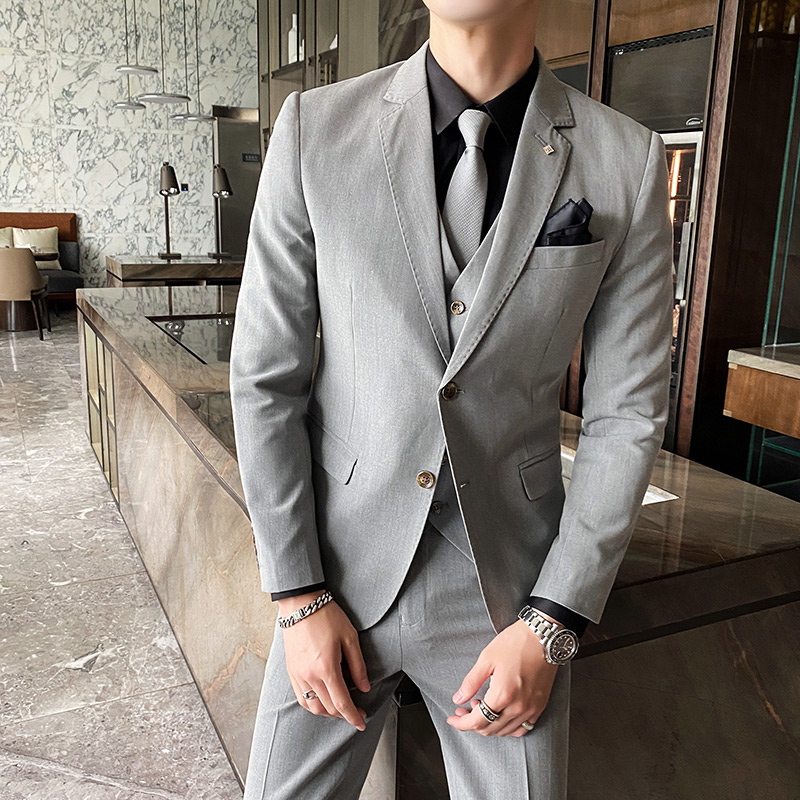 Men'S Grooming Brands - (Jaqueta + colete + calças) high-end