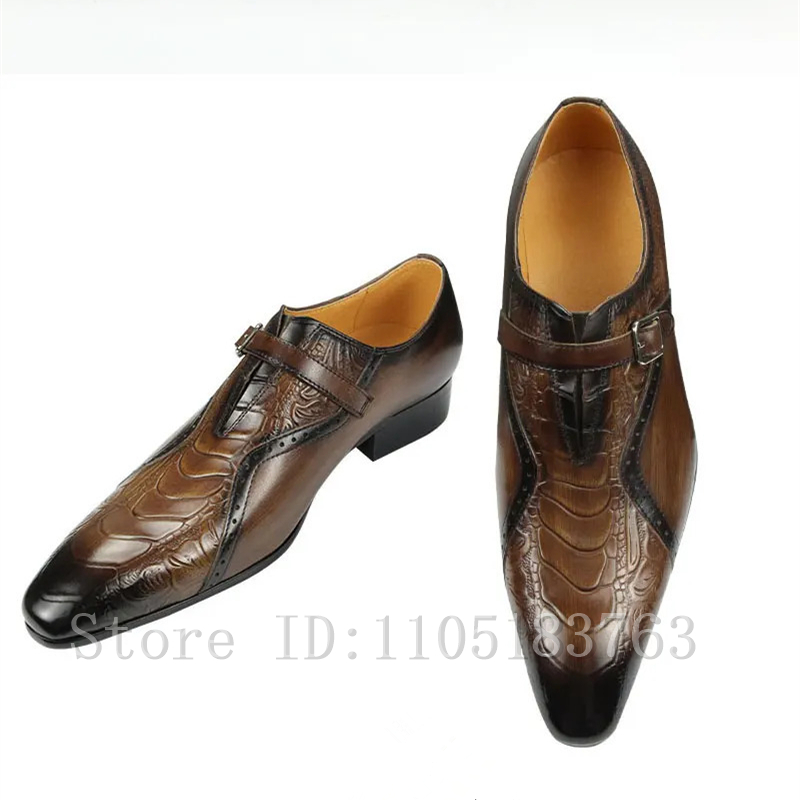 Men'S Grooming Oxford - Sapatos de Couro Genuíno Masculinos de