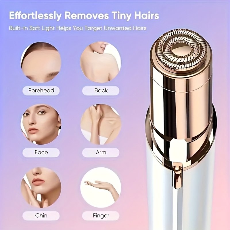 Eyebrow Razor Trimmer - Aparador Elétrico de Sobrancelhas e Lábios,