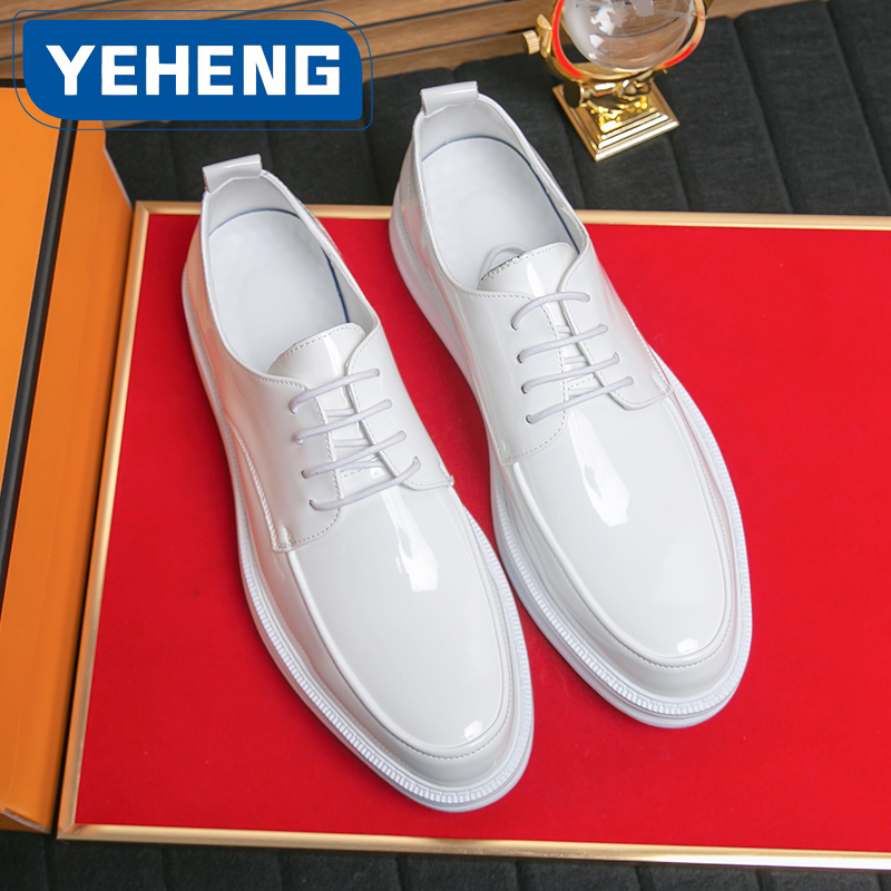 Men'S Grooming Oxford - Branco clássico escritório sapatos masculinos casamento