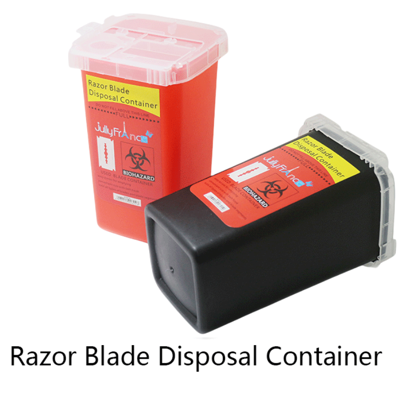 Eyebrow Razor Trimmer - Caixa de armazenamento de lixo para