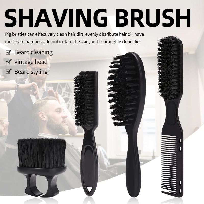 Shaving Brush Set - Kit de Escova para Barba Masculina