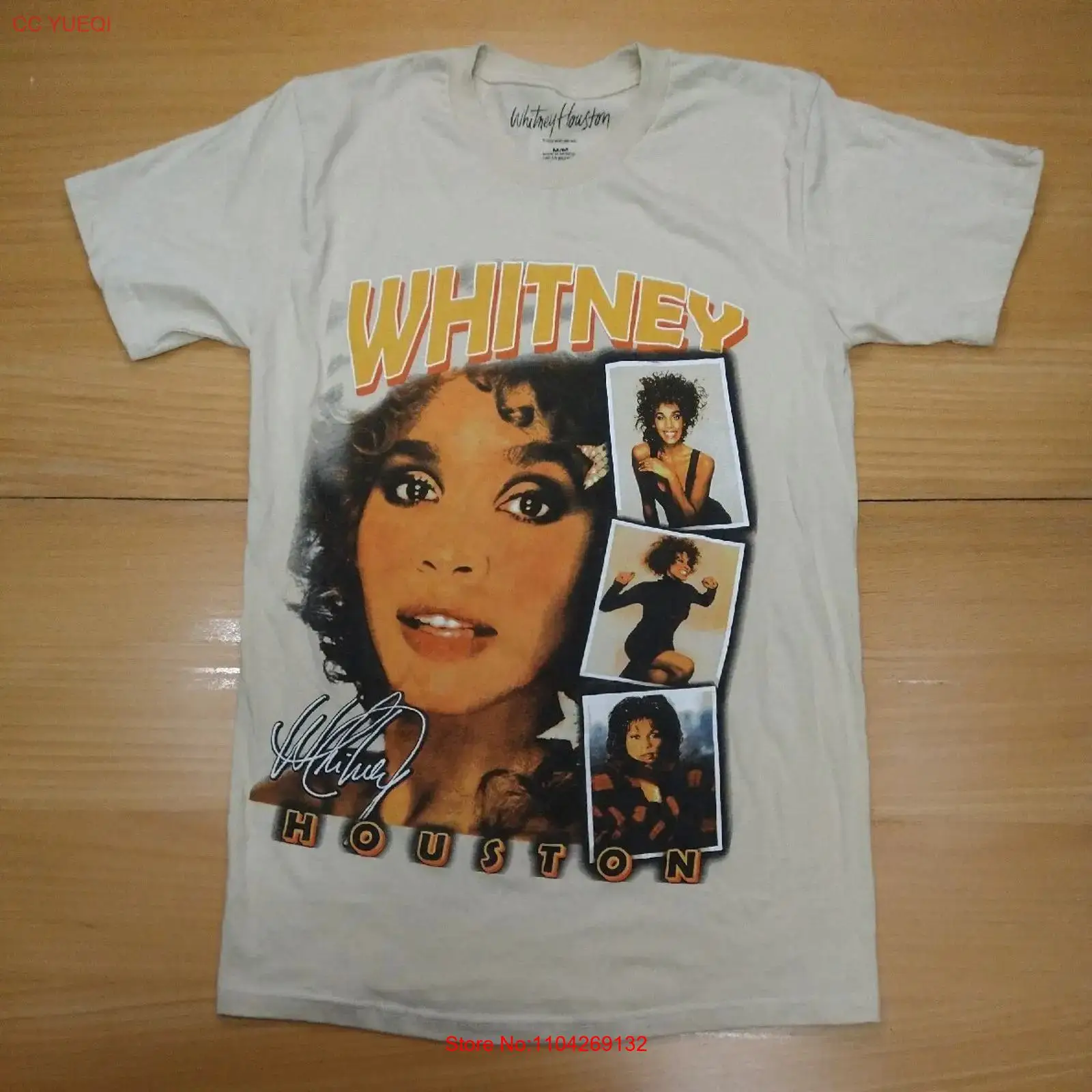 Face Wash Mens - Camiseta Whitney Houston Tamanho M Estilo