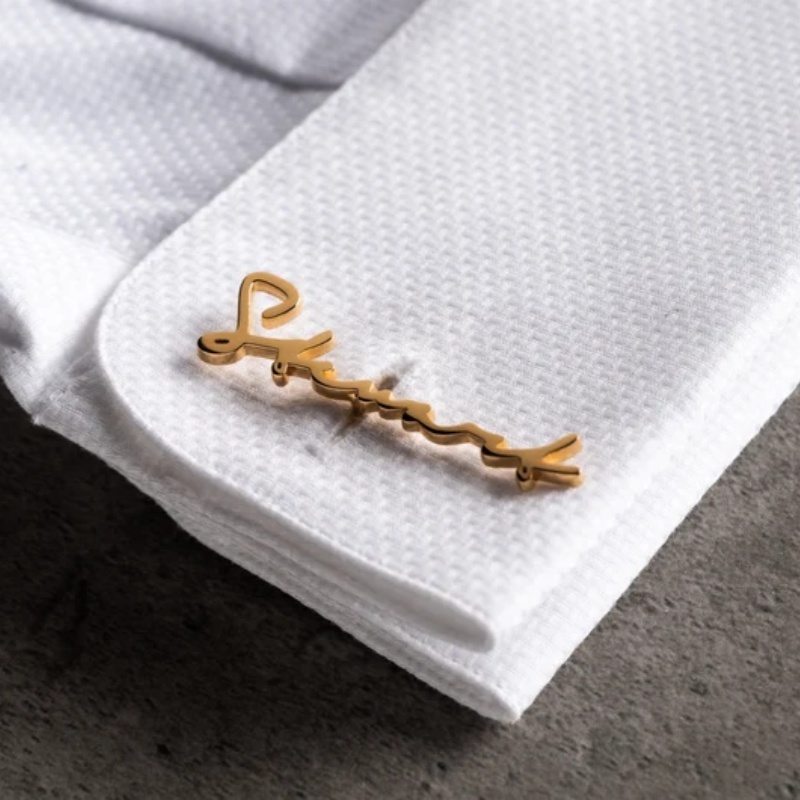 Men'S Grooming & Health Made Simple - Abotoaduras personalizadas com nome, banhadas a