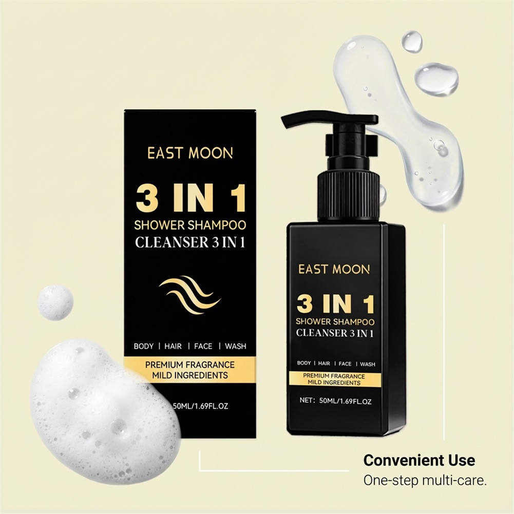 Shampoo 3 em 1 de 50ml para li - Face Wash Mens avaliação e preço
