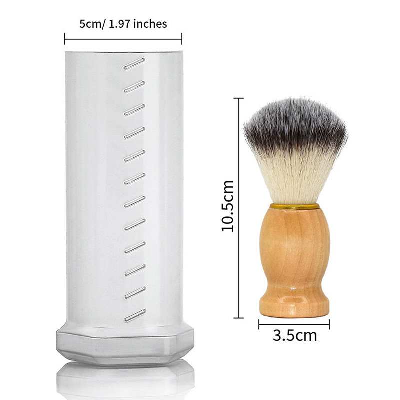 Barbear Brush Travel Case, ade - Shaving Brush Set avaliação e preço