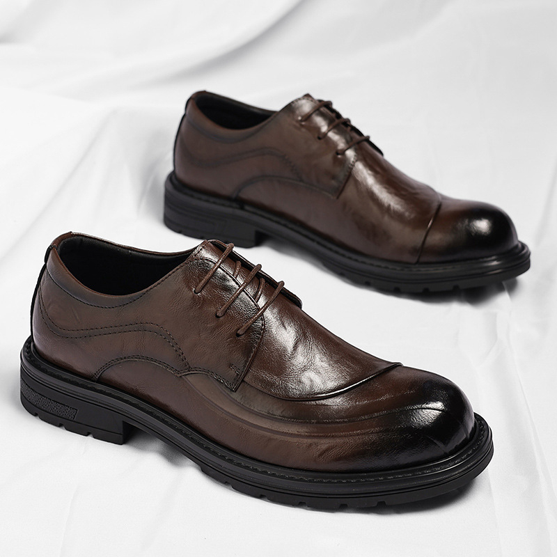 Sapatos de Couro Genuíno Marro - Men'S Grooming Oxford avaliação e preço