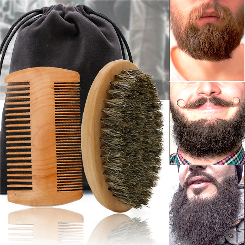 Escova de barba de madeira com - Shaving Brush Set avaliação e preço