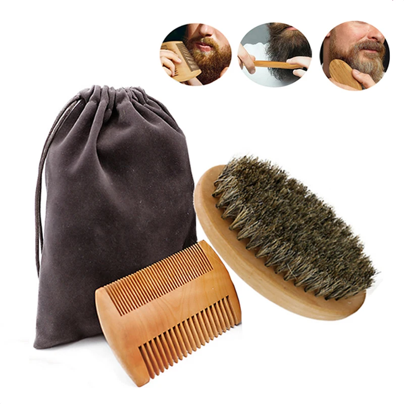 Escova de barba de madeira com - Shaving Brush Set avaliação e preço