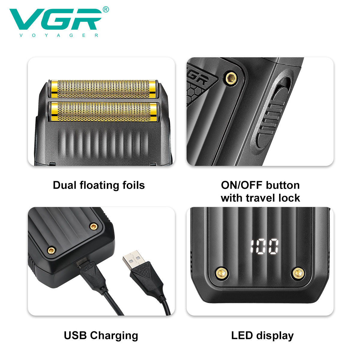 Vgr 363 navalha barbeador elét - Eyebrow Razor Trimmer avaliação e preço