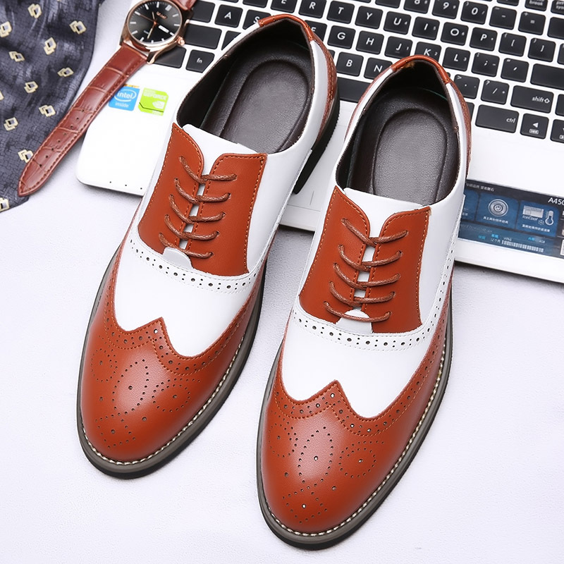 Sapatos masculinos de couro ge - Men'S Grooming Oxford avaliação e preço