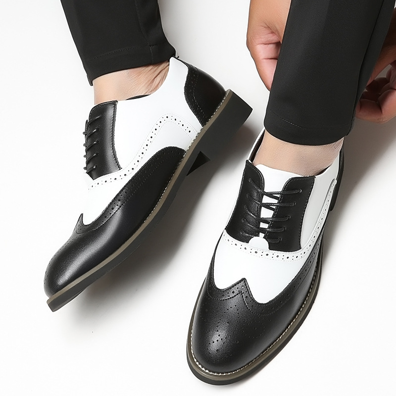 Sapatos masculinos de couro ge - Men'S Grooming Oxford avaliação e preço